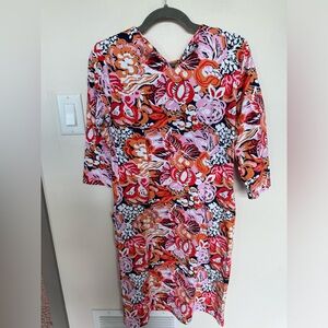 NWOT J. McLaughlin Floral Sheeth Dress. Size Medium.